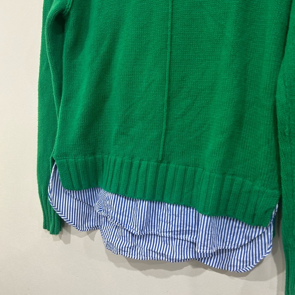 Ralph Lauren Cotton-Blend Faux Shirt Sweater size xs - Picture 5 of 8